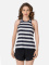 W SIREN TANK TOP tamno plavo